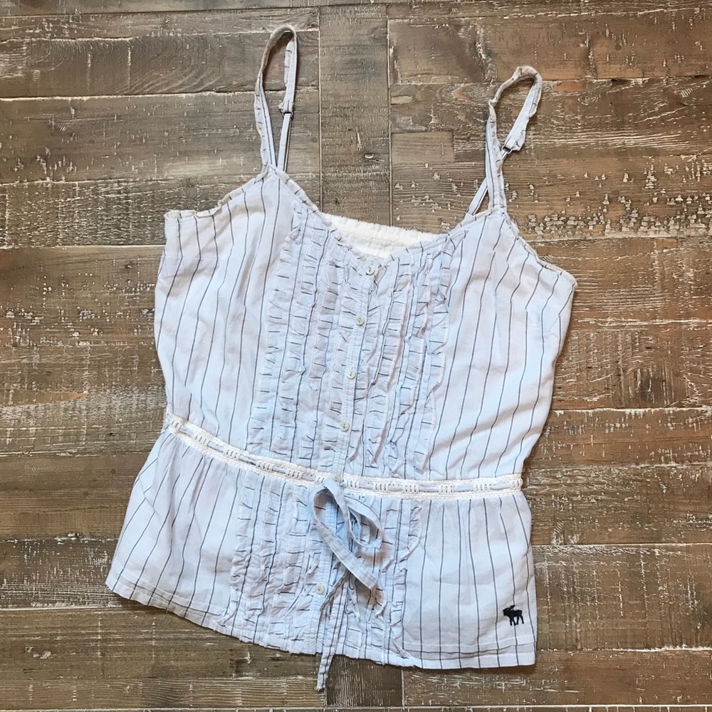LAST CHANCE! Abercrombie and Fitch Stripe tank